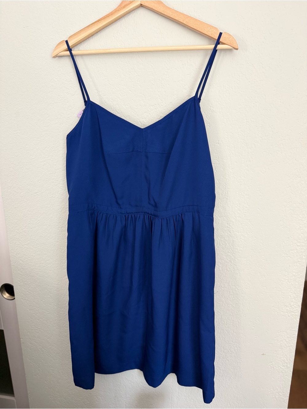 J. Crew Deep Blue Lined Dress